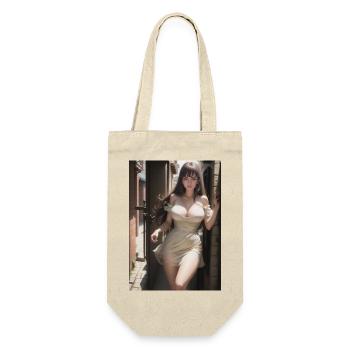 Femme dans une ruelle, ville,IA générée - Sac à bouteille - nature - Devant