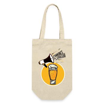 annonce biere chope binouse mousse alcool couleur - Sac à bouteille - nature - Devant