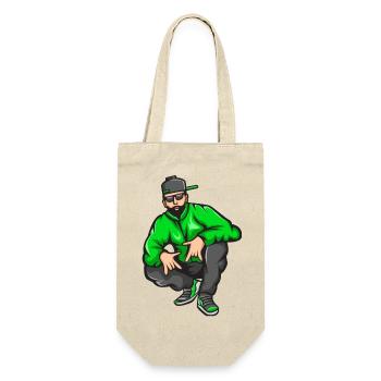 bad boy, rap, rapper, rapper, big up - Gift Bag for Bottles - nature - Front