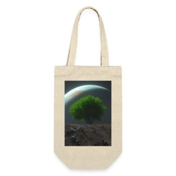 Baum auf dem Mond - Geschenkbeutel für Flaschen - Natur - Vorne