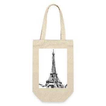 Eiffelturm-Gemälde - Geschenkbeutel für Flaschen - Natur - Vorne