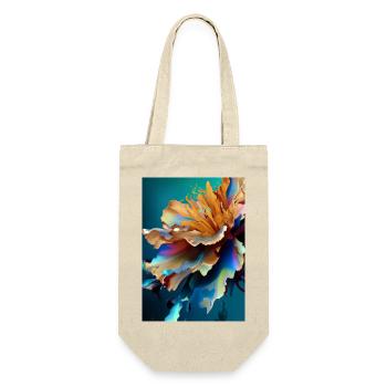 Abstrakte Blume - Geschenkbeutel für Flaschen - Natur - Vorne