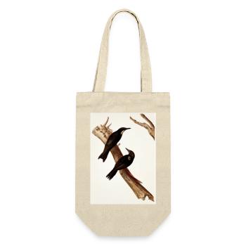 Vögel auf einem Zweig - Geschenkbeutel für Flaschen - Natur - Vorne