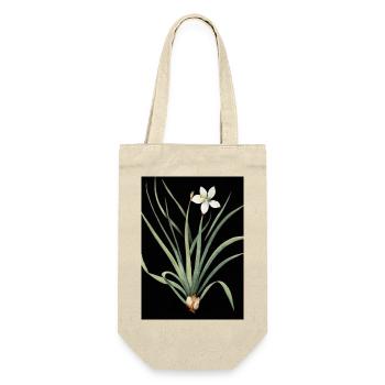 Frontlicht Blume - Geschenkbeutel für Flaschen - Natur - Vorne