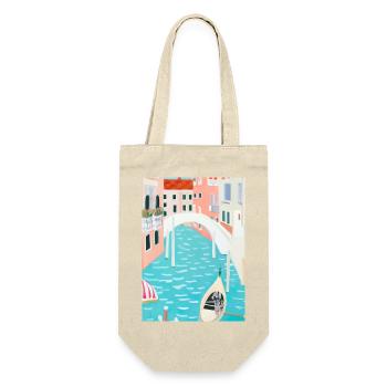 Venedig Italien - Geschenkbeutel für Flaschen - Natur - Vorne