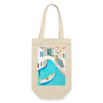 Venedig Italien - Geschenkbeutel für Flaschen - Natur - Vorne