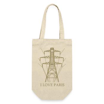 Ironic I love Paris Eiffel Tower as a power pole - Gift Bag for Bottles - nature - Front