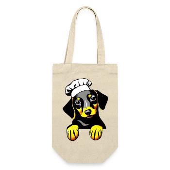 Dachshund Dogs Restaurateur Dog Dachshund Puppy Cooking - Gift Bag for Bottles - nature - Front