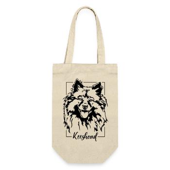 Keeshond Dog Portrait Dog Dogs Wilsigns - Gift Bag for Bottles - nature - Front