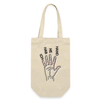 I have a hand in Germany - Gift Bag for Bottles - nature - Front
