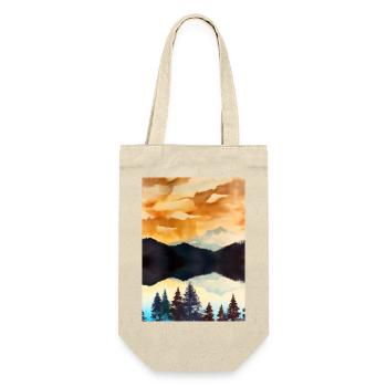 Waldmalerei - Geschenkbeutel für Flaschen - Natur - Vorne