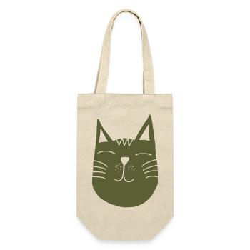 Scandinavian Cat Cat Lover - Gift Bag for Bottles - nature - Front