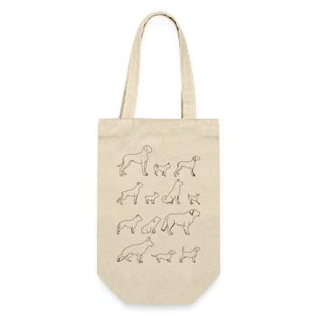 Dogs Lineart 1 - Gift Bag for Bottles - nature - Front