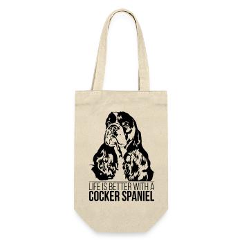 American Cocker Spaniel Life est meilleure Wilsigns - Sac à bouteille - nature - Devant