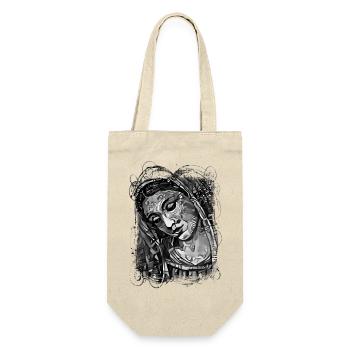 Jesus Gott gud Maria Madonna Mariana Jungfrau Maria - Geschenkbeutel für Flaschen - Natur - Vorne