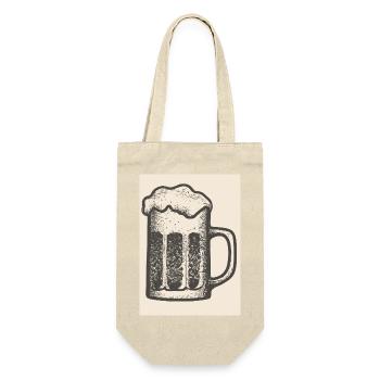 Jahrgangsbier - Geschenkbeutel für Flaschen - Natur - Vorne