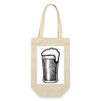 Jahrgangsbier - Geschenkbeutel für Flaschen - Natur - Vorne