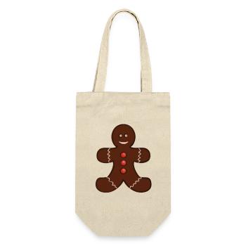 Christmas Christmas Time Cookies Winter Snow - Gift Bag for Bottles - nature - Front