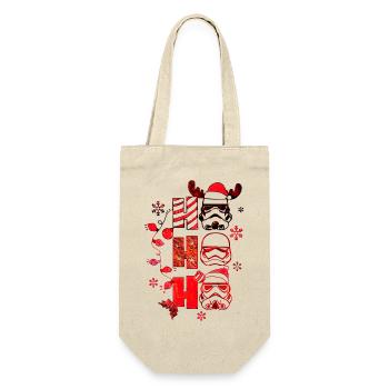 Weihnachten Weihnachtsmann Weihnachtsmann ungezogene Feiertage Winter - Geschenkbeutel für Flaschen - Natur - Vorne