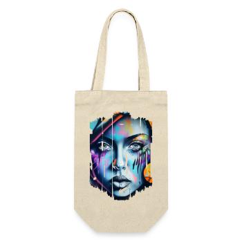 Graffiti Street Art Spray Colors Cool Artist Retro - Gift Bag for Bottles - nature - Front