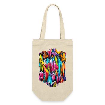 Graffiti Street Art Spray Colors Cool Artist Retro - Gift Bag for Bottles - nature - Front