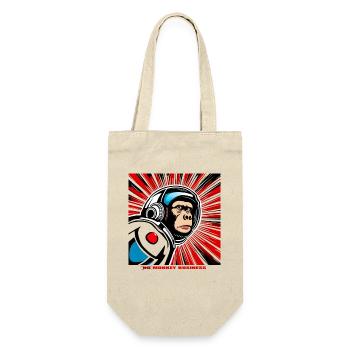 Monkey 2 - Geschenkbeutel für Flaschen - Natur - Vorne