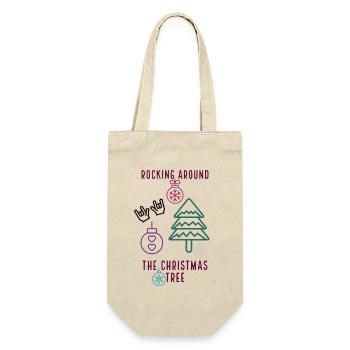 Rrrocking arround - Gift Bag for Bottles - nature - Front
