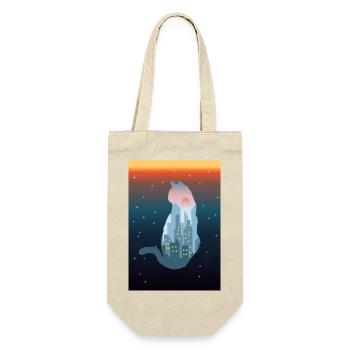 Kitty - Gift Bag for Bottles - nature - Front