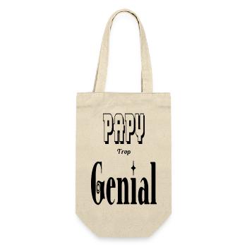 Papy Trop Génial Grand Père - Sac à bouteille - nature - Devant