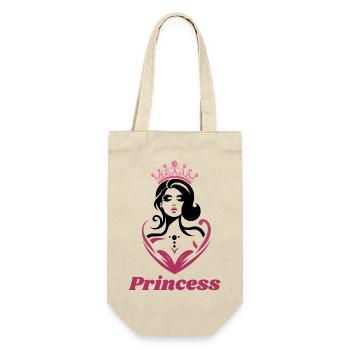 Prinzessin - Geschenkbeutel für Flaschen - Natur - Vorne