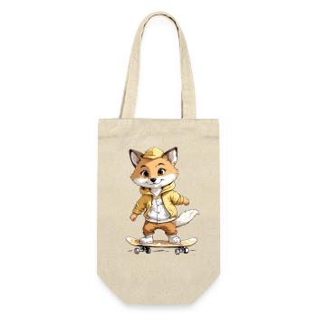Fox Rides Skateboard Skater - Sac à bouteille - nature - Devant