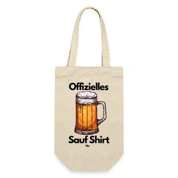 Malle Offizielles Saufshirt - Geschenkbeutel für Flaschen - Natur - Vorne