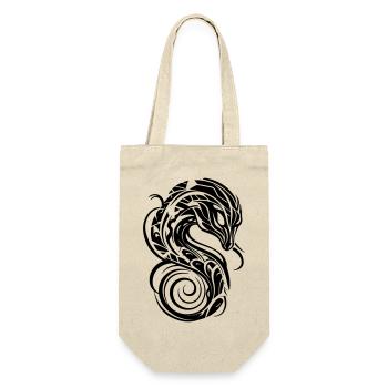 Snakehead Dragon Tribal - Gift Bag for Bottles - nature - Front