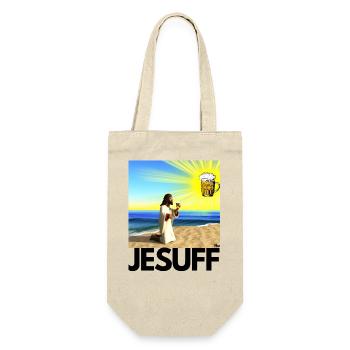 Malle Jesuff 3 - Geschenkbeutel für Flaschen - Natur - Vorne