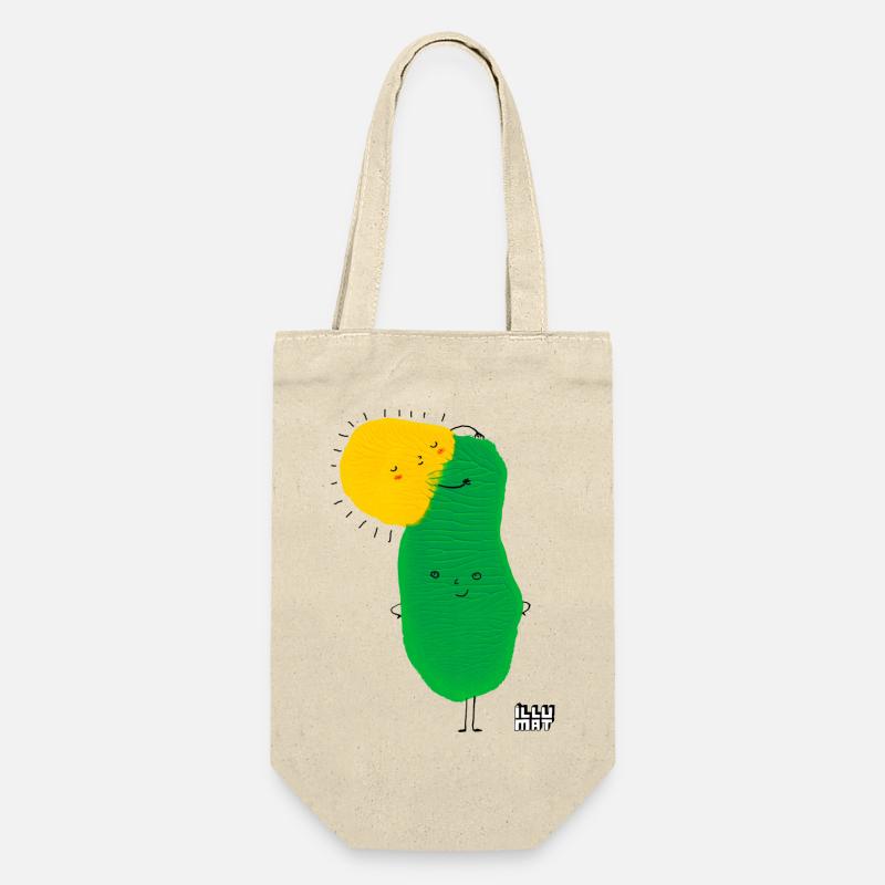 Glück - Geschenkbeutel für Flaschen - Natur