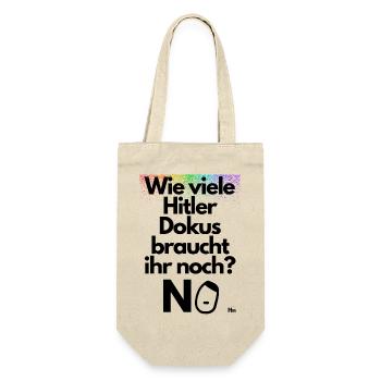 Wie viele Dokus braucht ihr noch - Geschenkbeutel für Flaschen - Natur - Vorne