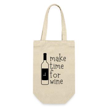 make time for wine - Gift Bag for Bottles - nature - Front