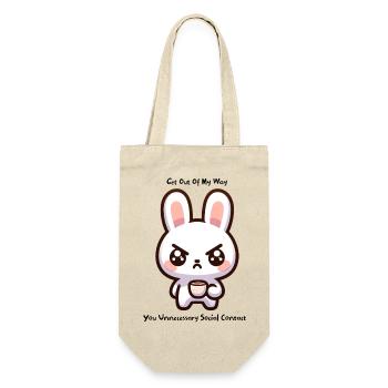 get out of my way grummpy rabbit - Gift Bag for Bottles - nature - Front