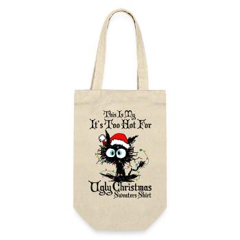 C’est mon pull de Noël trop chaud pour moche - Sac à bouteille - nature - Devant