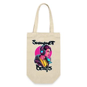 Headphones / Audio / Music / Sound / Studio / Cool - Gift Bag for Bottles - nature - Front