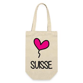 SWITZERLAND. HUMOR. COUNTRY - Gift Bag for Bottles - nature - Front