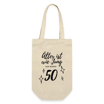 50th birthday - Gift Bag for Bottles - nature - Front