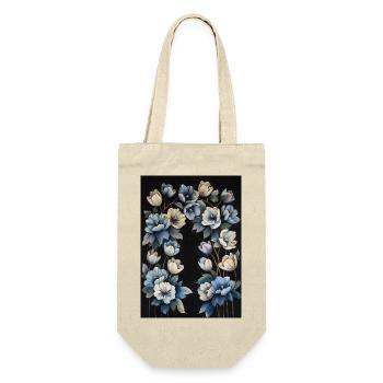 Affiche Fleurs Bleues 5 - Sac à bouteille - nature - Devant