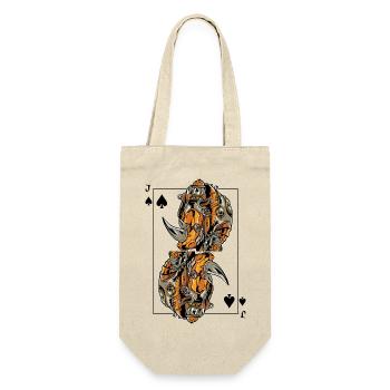 Rhino Steampunk Jeu de cartes Spades Jack Poker - Sac à bouteille - nature - Devant