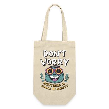 Don't worry, everything will be fine -frog- - Gift Bag for Bottles - nature - Front
