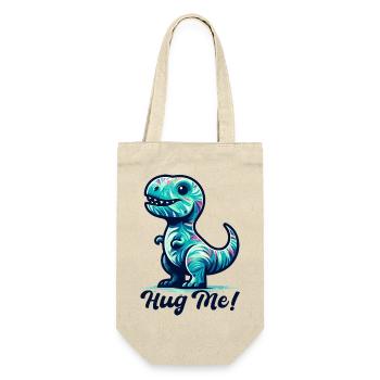 T-Rex Hug Me Hug Gift - Gift Bag for Bottles - nature - Front