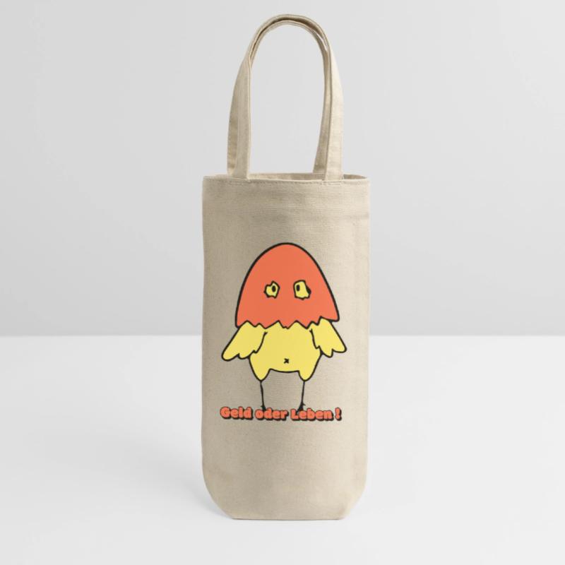 Geld oder Leben!  Geschenkbeutel für Flaschen