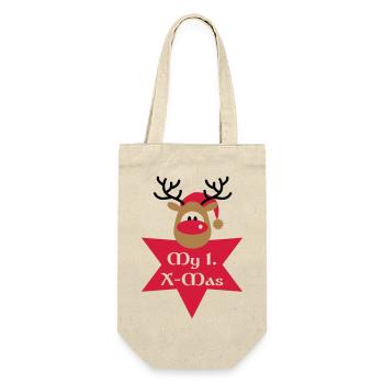 mon premier Noël - Sac à bouteille - nature - Devant