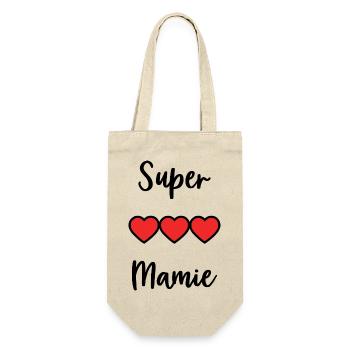 GRANNY. MOM. GRANDMA. MOTHER'S DAY - Gift Bag for Bottles - nature - Front