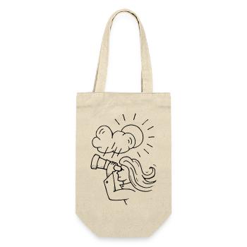 Tag der Wetterbeobachtung - Geschenkbeutel für Flaschen - Natur - Vorne